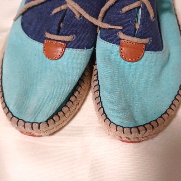 #Instint, Espadrille Lace Up Turquoise and Navy Tennis Shoes Sz. 41 - Picture 8 of 10